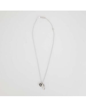 Ambush Pill Charm Necklace - White