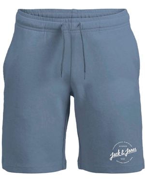 Jack & Jones Shorts Regular Fit Basic Cotton Blended Sweat Ashley - Blue