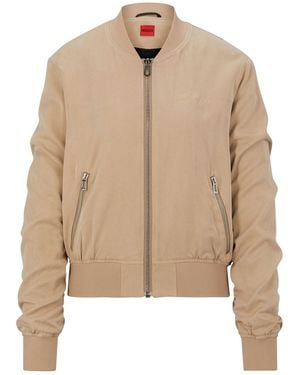 HUGO Antiki-1 Bomber Jacket - Natural