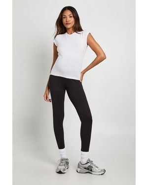Boohoo Maternity 2 Pack Over The Bump Leggings - White