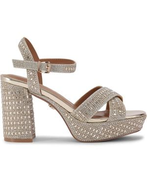 KG by Kurt Geiger Fleur Platform Sandals - Metallic