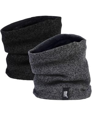 Heat Holders 2 Pack Thermal Winter Neck Warmer - Black