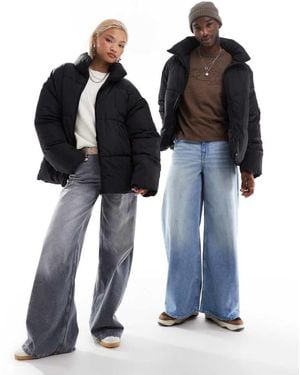 Collusion Unisex Puffer Jacket - Black