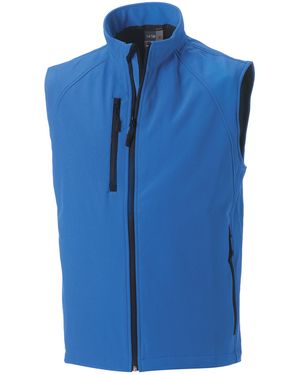 Russell 3 Layer Soft Shell Gilet Jacket (Azure) - Blue
