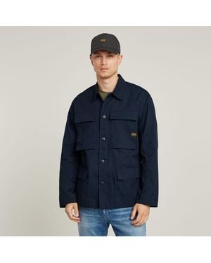 G-Star G-Star Raw 4 Pocket Overshirt - Blue