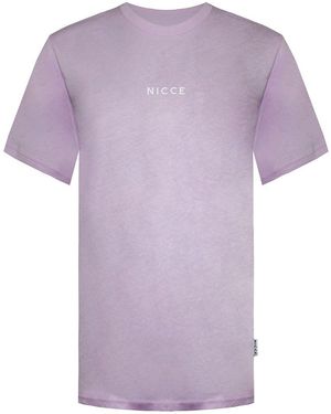 Nicce London Katoen T-Shirt - Paars