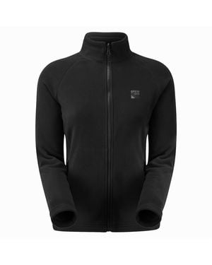 Sprayway Lightweight Fleece Jacket With Zipped Pockets And Fitted Warm Collar - Black