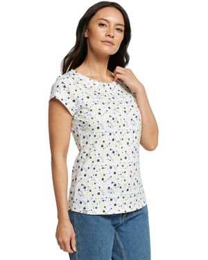 Peter Storm Womenss Ditsy Print Short Sleeved Tee - White