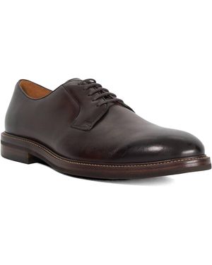 Dune Siril Leather Gibson Shoes - Brown