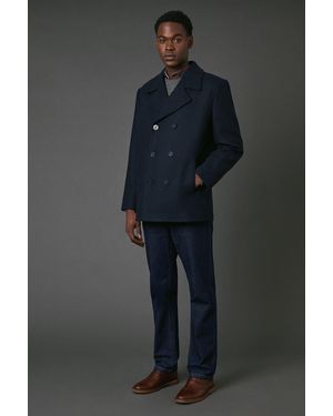 MAINE Wool Blend Peacoat - Grey