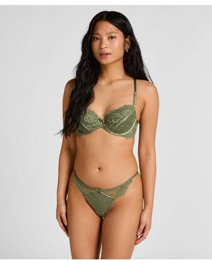 Hunkemöller Valora Highleg Thong - Green