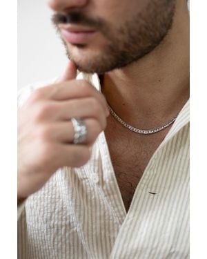 SVNX Interlocked Chain Necklace - Brown