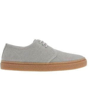 Fred Perry Linden Canvas Trainers - Grey