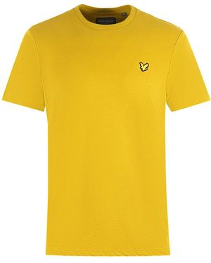 Lyle & Scott Back Print Spring Moss T-Shirt - Yellow
