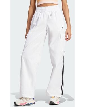 adidas Originals 3-Stripes Cargo Trousers - White