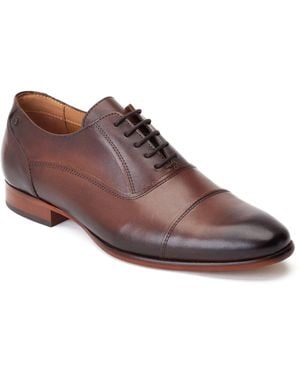 Base London Angelo Leather Oxford Shoes - Brown