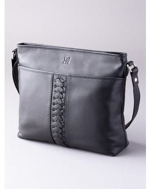 Lakeland Leather Farlam Cross Body Bag - Grey