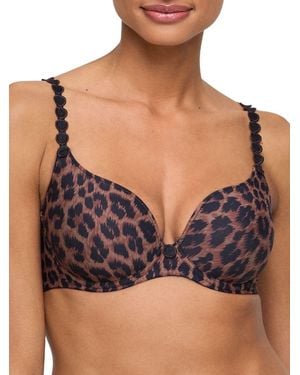 Marie Jo Tom Padded Heart Shape Bra Fauve - Black