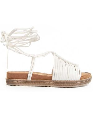Montevita Flat Sandal Strips2 - White