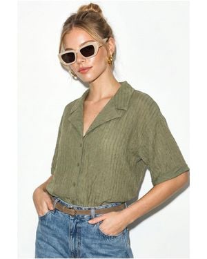Bianco Lucci Cotton Shirt - Green