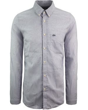 Lacoste Woven Slim Fit Shirt Cotton - Blue