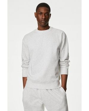 Secret Label Oversize Cotton Sweatshirt - White
