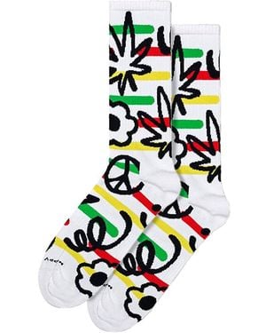 Happy Socks Novelty Doodle - White