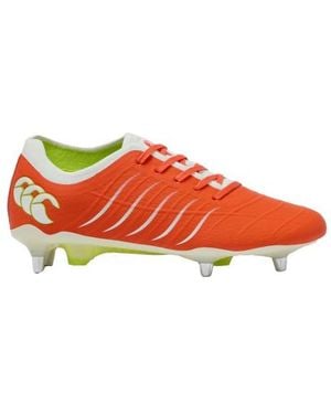 Canterbury Phoenix 2.0 Elite Soft Ground Rugby Boots (Tangerine Tango) - Red