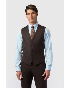 Limehaus V-Neck Tailored Suit Waistcoat - Grey