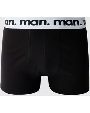 BoohooMAN 3 Pack With Multi Waistband Boxers - Black