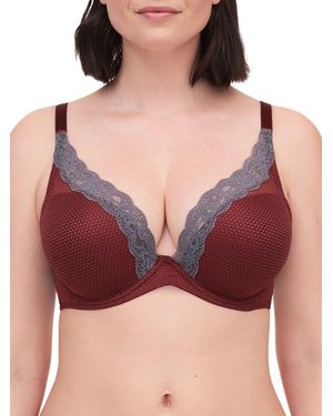 Passionata Brooklyn Plunge T-Shirt Bra - Red