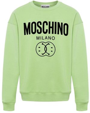 Moschino Double Smiley Jumper Cotton - Green