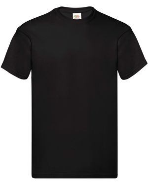 Fruit Of The Loom Original Heather T-Shirt - Black