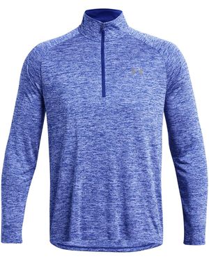 Under Armour 2.0 Technische Top Met Halve Rits (koningsblauw)