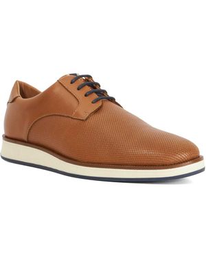 Dune Bow Leather Lace-Up Hybrid Gibson - Brown