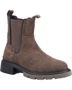Hush Puppies Rita Chelsea Boot Leather - Brown
