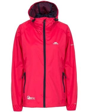 Trespass Ladies Qikpac Waterproof Packaway Shell Jacket - Pink