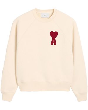 Ami Paris Patch Heart Sweatshirt - White
