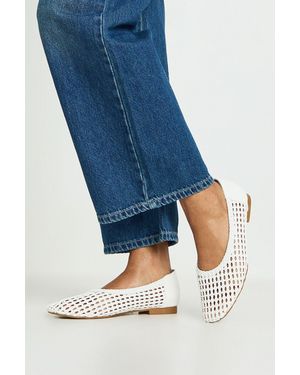 Boohoo Woven Ballet Flats - Blue