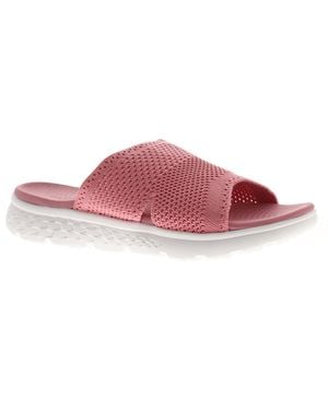 Platino Flat Sandals Lightweight Mules Plink Slip On Textile - Black