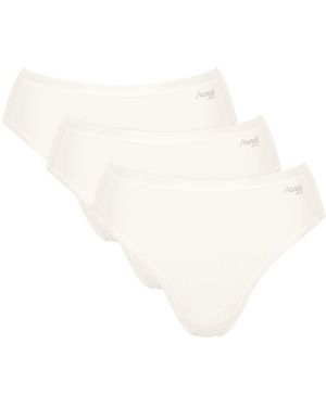 Sloggi Go Daily Cotton Tai Briefs (3 Pack) - White