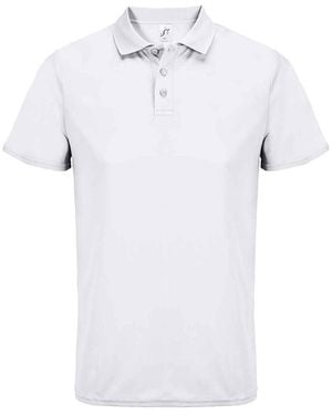 Sol's Adult Pitcher Recycled Polo Shirt - White