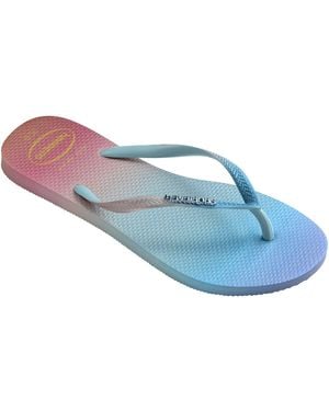 Havaianas Hav. Slim Gradient Sunset Ballet Ro Flip Flops - Blue