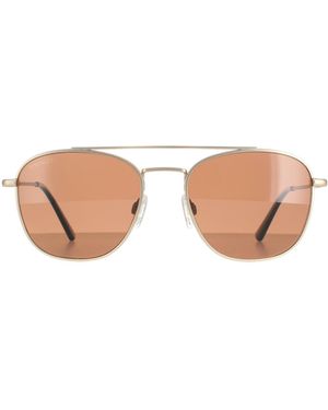 Serengeti Aviator Matte Light Polarized Drivers Carroll Metal (Archived) - Brown