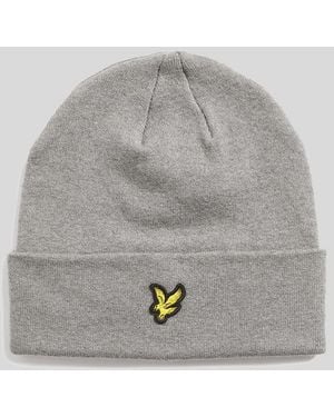Lyle & Scott Merinowolmix Beanie - Grijs