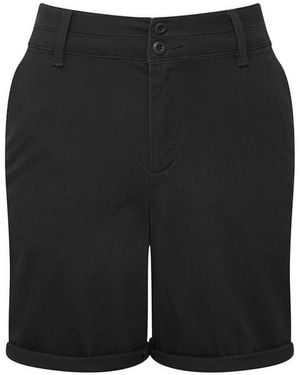 Asquith & Fox Ladies Chino Lightweight Shorts - Black