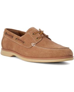 Dune Buoy Suede Boat Shoes - Brown