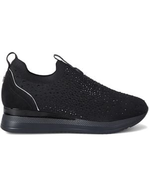 KG by Kurt Geiger Crystal-Embellished Sock Trainers - Black