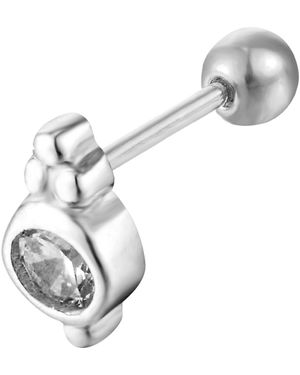 SEOL + GOLD Sterling Dotted Bezel Stud - Metallic