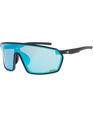 G.O.D Eyewear Freya Uv400 Cycling Running Sunglasses With Zeiss Mirror Hydrophobic Lens - Blue